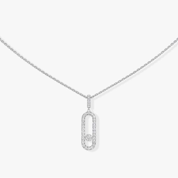 Messika Move Uno Pave Necklace - Picture 1 of 3